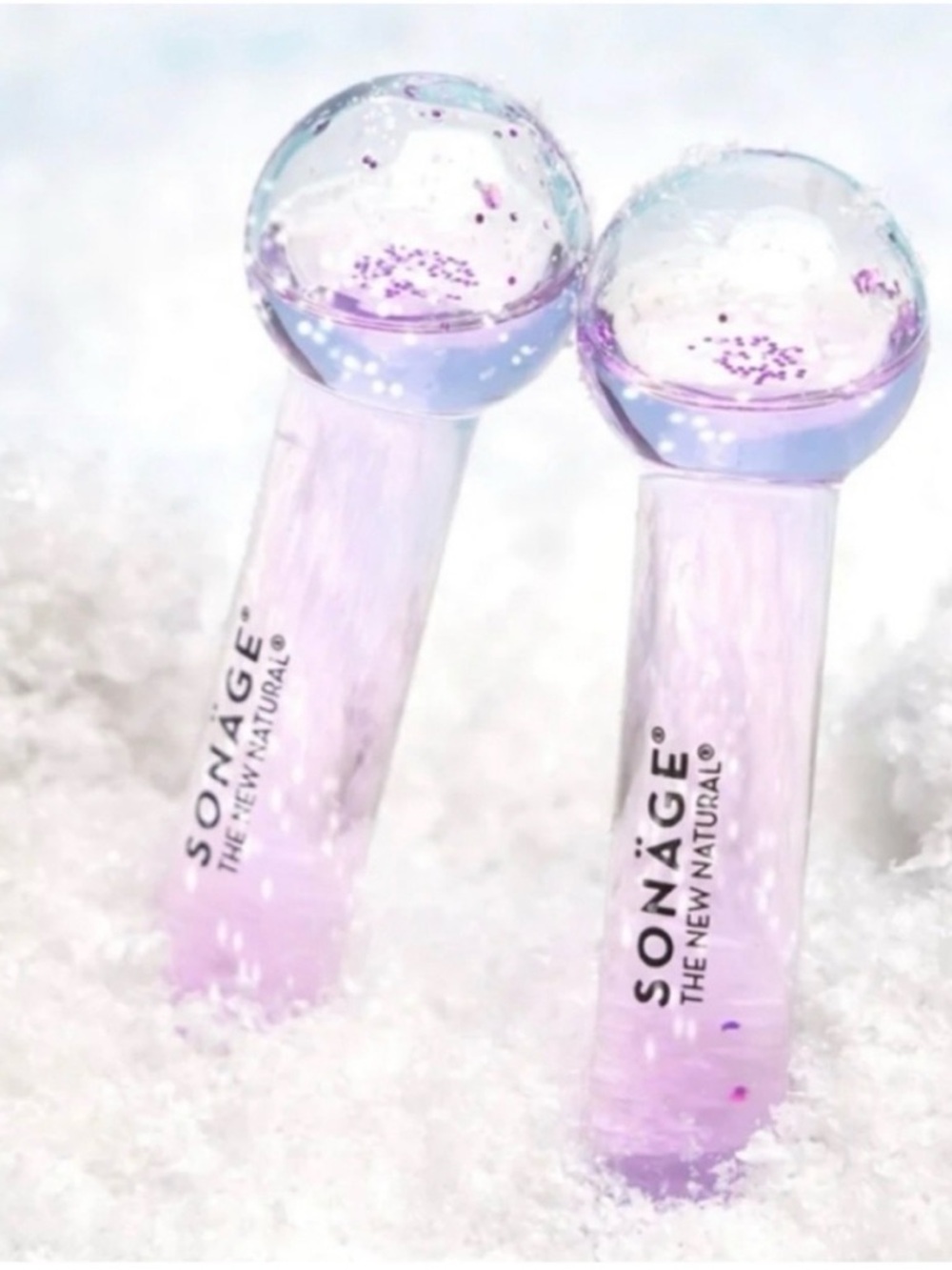 Sonage Crystal Ice Rollers - Baby Frioz Mini Ice Globes Facial Rollers